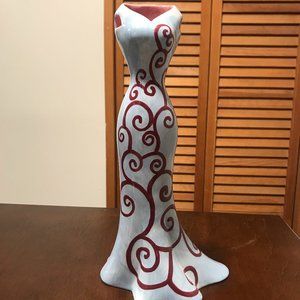 beautiful hand painted dress vase (